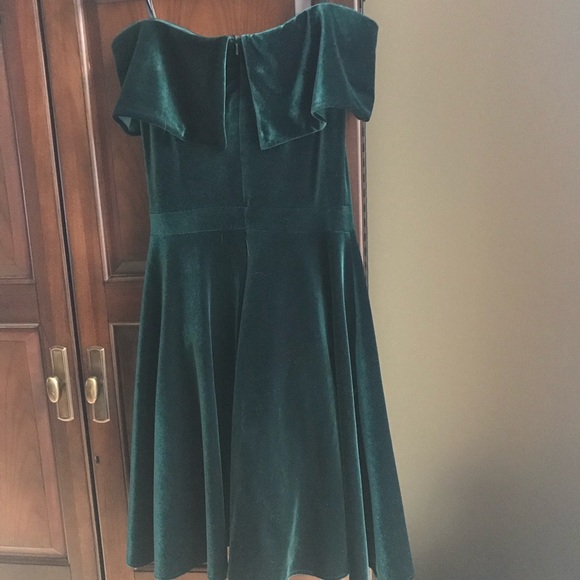 Velvet Off-The-Shoulder Dress - Picture 3 of 4